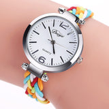 Silver Bracelet watch Women's Watches Brand Luxury Fashion Ladies Watch Women Nylon Band Quartz-watch Clock Relogio Feminino 328
