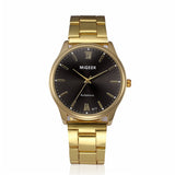 New Fashion Luxury Men's Gold Watches Top Brand Stainless Steel Strap Bracelet Watches Quartz Exquisite WristWatches Masculino#S